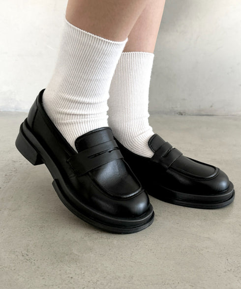 シンプルコインローファー | MD3256069 | ブラック