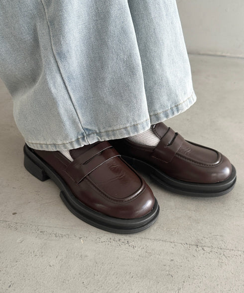 シンプルコインローファー | MD3256069 | ブラウン