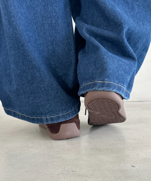 スウェード風PUスタイリッシュスニーカー | MD3256070 | ブラウン