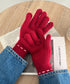 ワンポイントリボン手袋 | MD6254002 | レッド