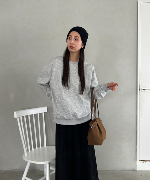 【6色展開】ニット帽子 リブニット ビーニー | MD5254005 | ブラック