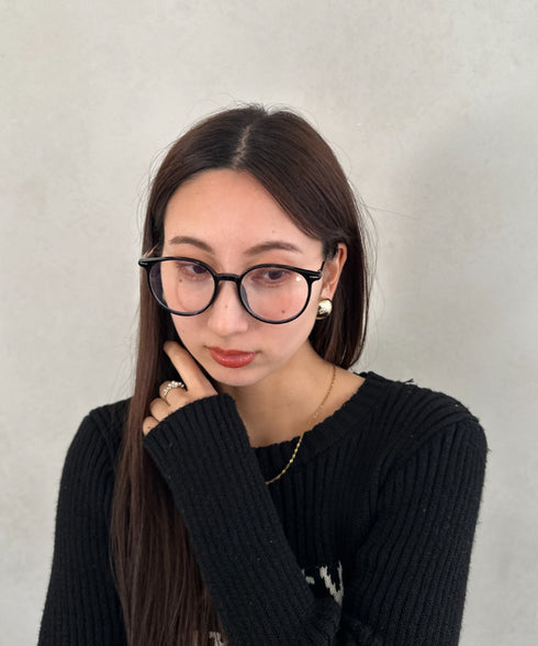 ケース付きブルーライトカット伊達メガネ | MD6256073 | ブラック