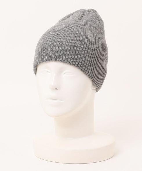 【8色展開】ニット帽子 リブニット ビーニー | WR5254001 | ライトグレー