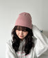 【8色展開】ニット帽子 リブニット ビーニー | WR5254001 | ピンク