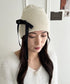 リボンデザインニット帽 | WR5254002 | アイボリー