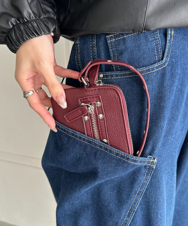 スタッズデザインPUカードケース | WR6256048 | レッド