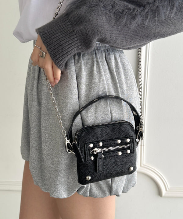 スタッズデザインPUカードケース | WR6256048 | ブラック