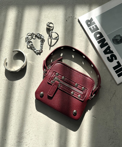 スタッズデザインPUカードケース | WR6256048 | レッド