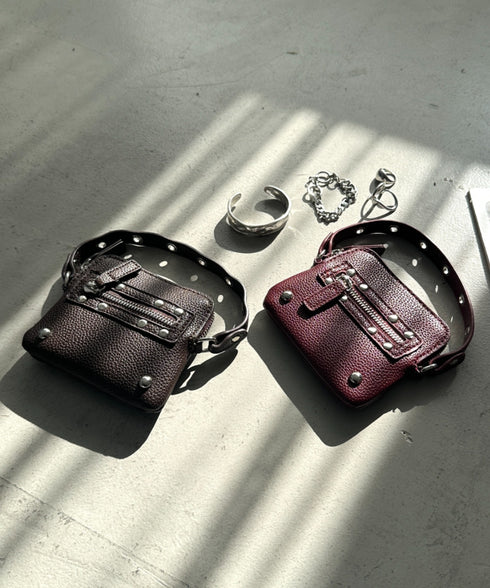 スタッズデザインPUカードケース | WR6256048 | レッド