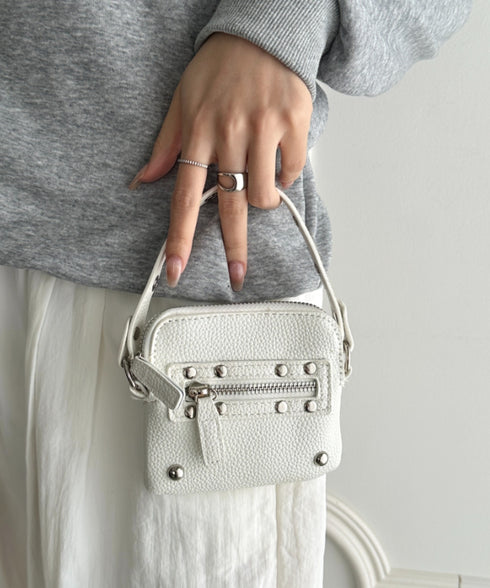 スタッズデザインPUカードケース | WR6256048 | ホワイト