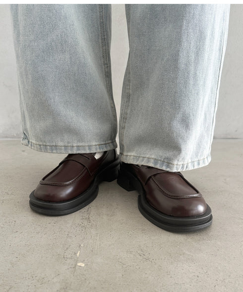 厚底シンプルコインローファー | WR3254006 | ブラウン