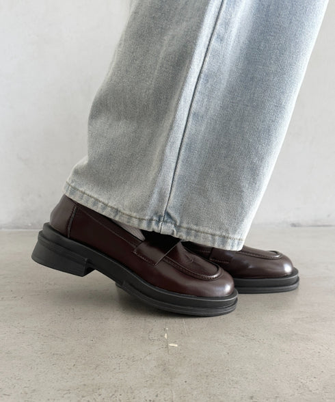 厚底シンプルコインローファー | WR3254006 | ブラウン