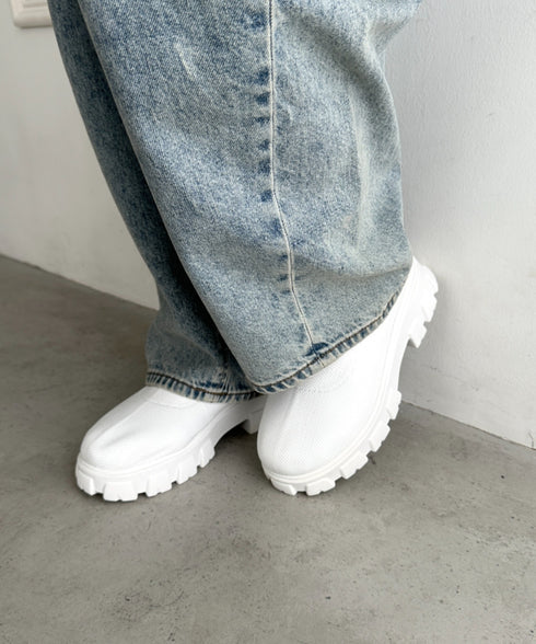 厚底ニットショートブーツ | WR3254007 | ホワイト