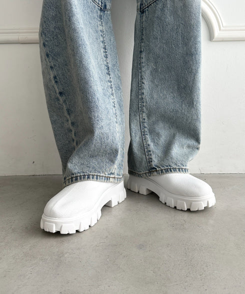 厚底ニットショートブーツ | WR3254007 | ホワイト