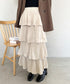 ティアードフリルロングスカート | MD2256043 | アイボリー