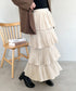 ティアードフリルロングスカート | MD2256043 | アイボリー