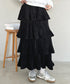 ティアードフリルロングスカート | MD2256043 | ブラック