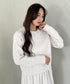 ケーブルポロニット＆ニットミニスカートセットアップ | MD2256044 | ホワイト