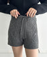 ケーブルニットショートパンツ | MD2256045 | チャコールグレー
