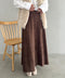 ベロアロングスカート | MD2256046 | ブラウン