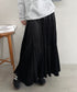 プリーツティアードロングスカート | MD2256051 | ブラック