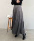 プリーツティアードロングスカート | MD2256051 | グレー