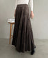 プリーツティアードロングスカート | MD2256051 | チャコールグレー