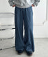 ストライプワイドデニムパンツ | WR2256044 | ブルー