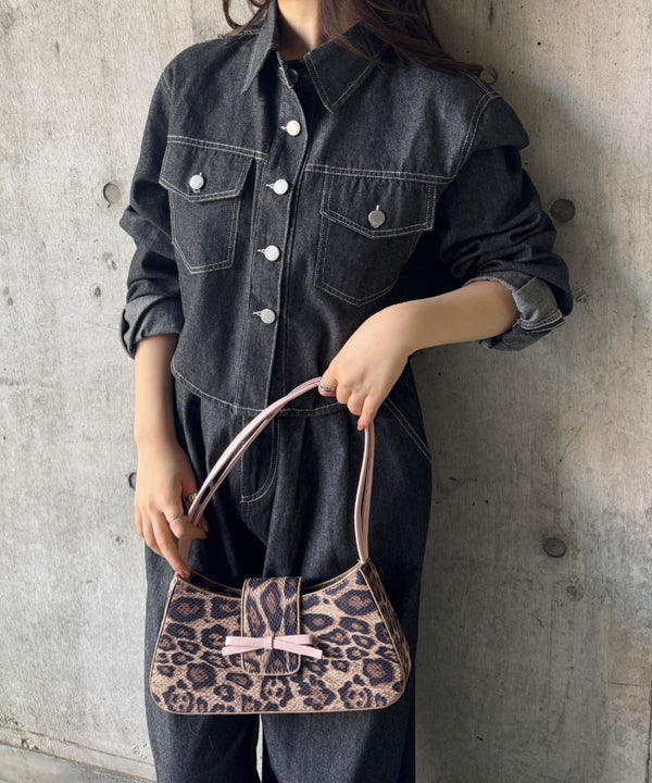 【セットアップ】デニムシャツジャケット+ワイドパンツ | SL2256111 | ブラック