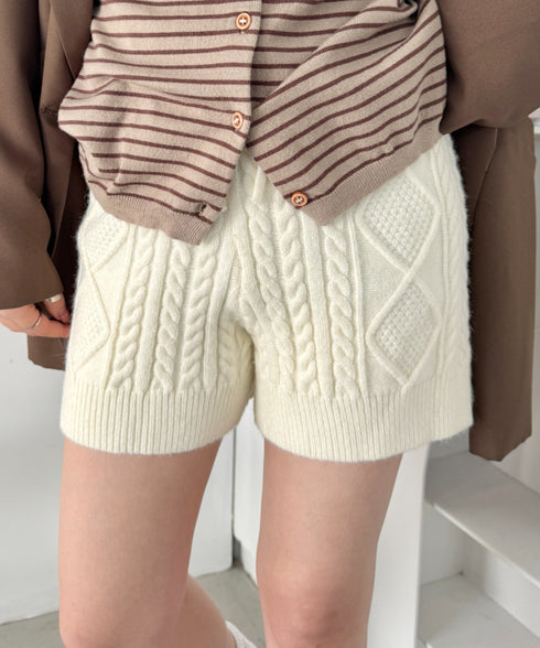 ケーブルニットホットパンツ | SL2256116 | アイボリー