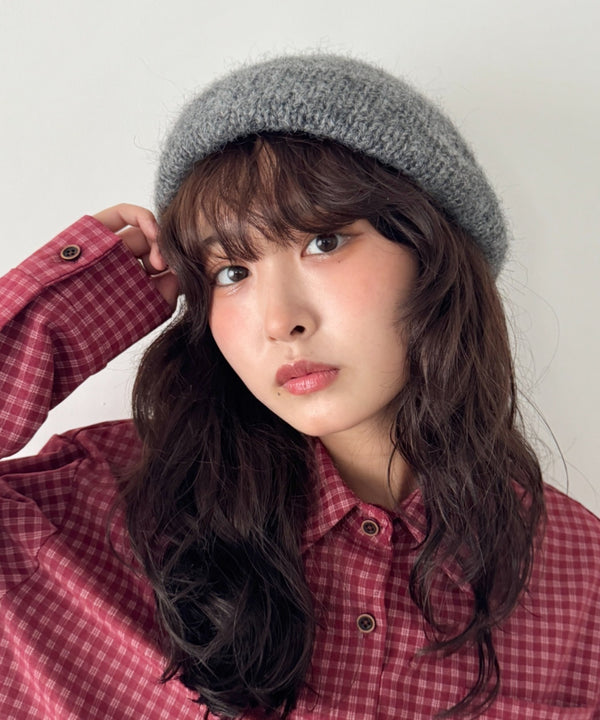 モヘアニットベレー帽 | SL5256117 | グレー