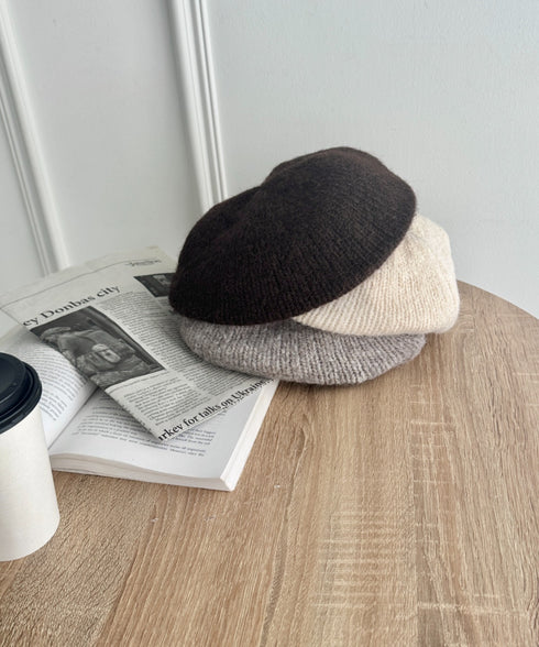 モヘアニットベレー帽 | SL5256117 | ベージュ