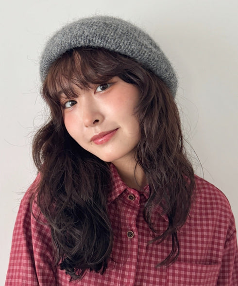 モヘアニットベレー帽 | SL5256117 | グレー