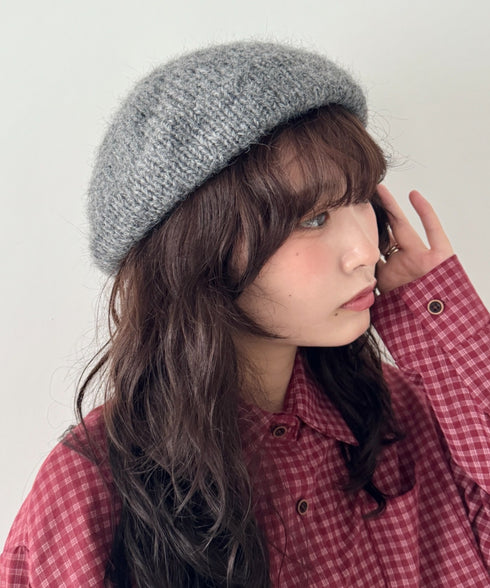 モヘアニットベレー帽 | SL5256117 | グレー