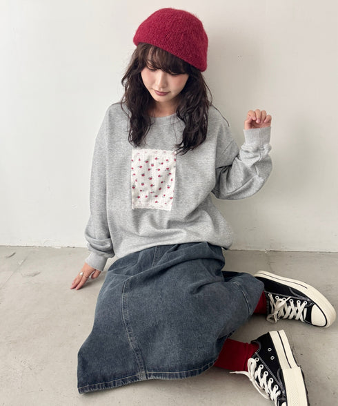 モヘアニットベレー帽 | SL5256117 | レッド