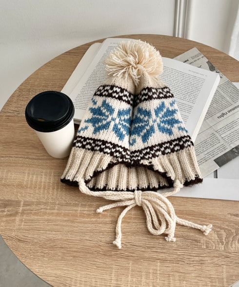 ノルディック柄ニットビーニー | SL5256118 | アイボリー