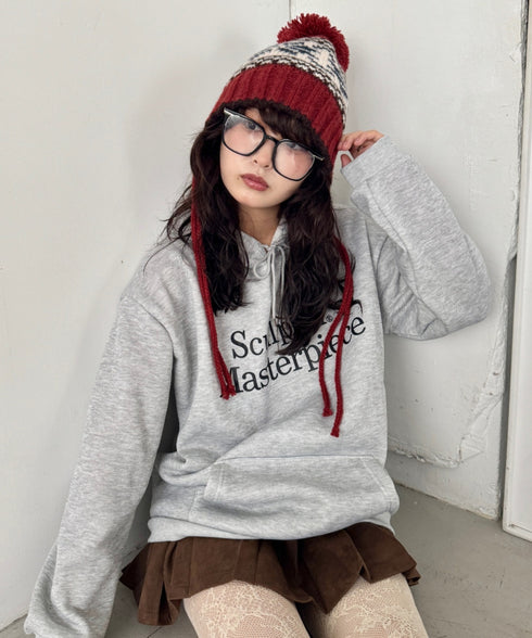 ノルディック柄ニットビーニー | SL5256118 | レッド