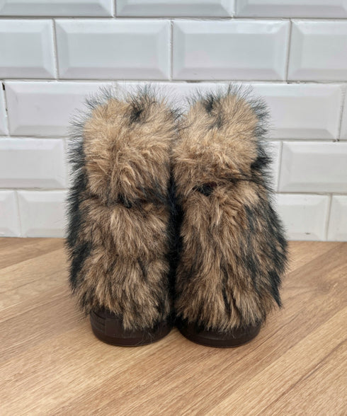 リボンモンスターファーブーツ | SL3254028 | ブラウン