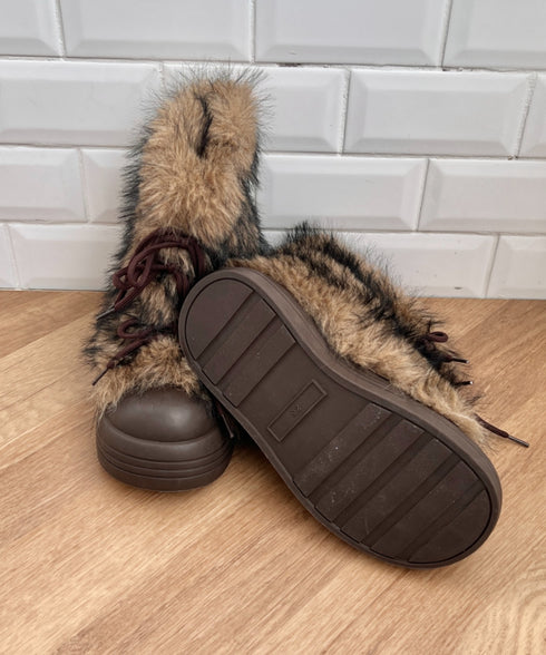 リボンモンスターファーブーツ | SL3254028 | ブラウン