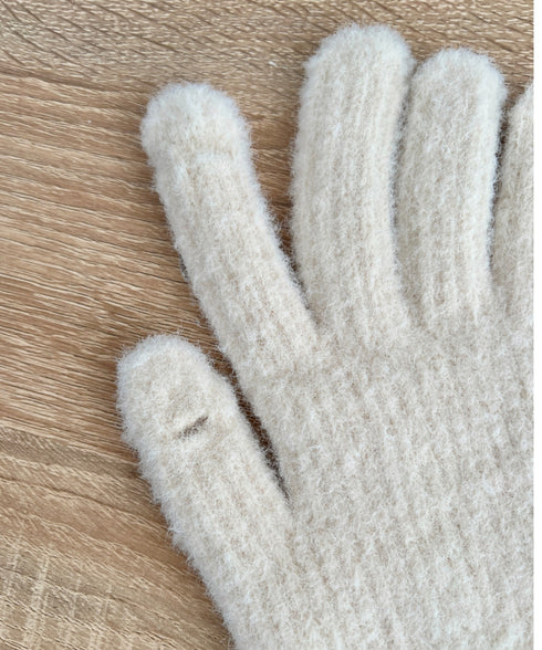 【スマホ対応】バイカラーカラフル手袋 | SL6254029 | アイボリー