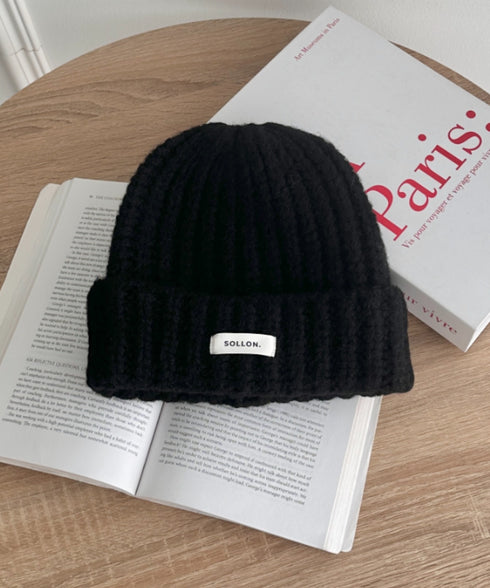 ワンポイントニットキャップ | SL5256119 | ブラック