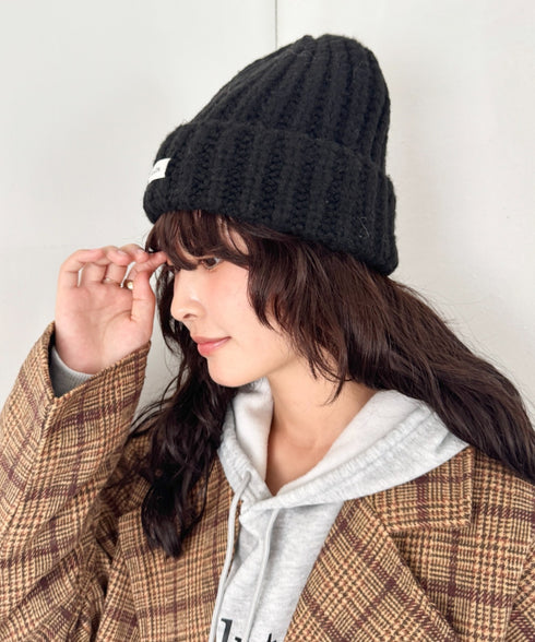 ワンポイントニットキャップ | SL5256119 | ブラック