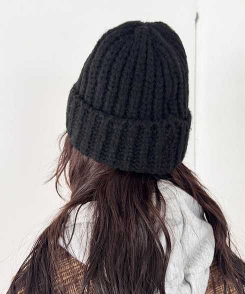 ワンポイントニットキャップ | SL5256119 | ブラック