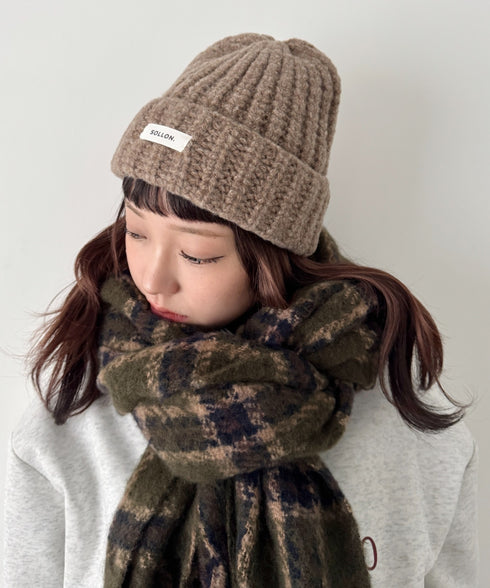 ワンポイントニットキャップ | SL5256119 | ブラウン