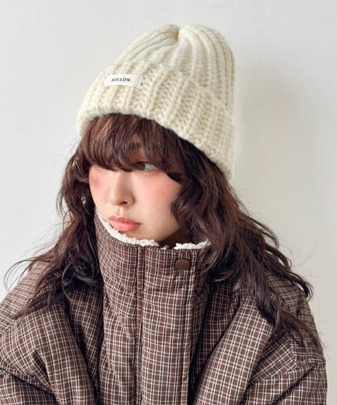 ワンポイントニットキャップ | SL5256119 | アイボリー