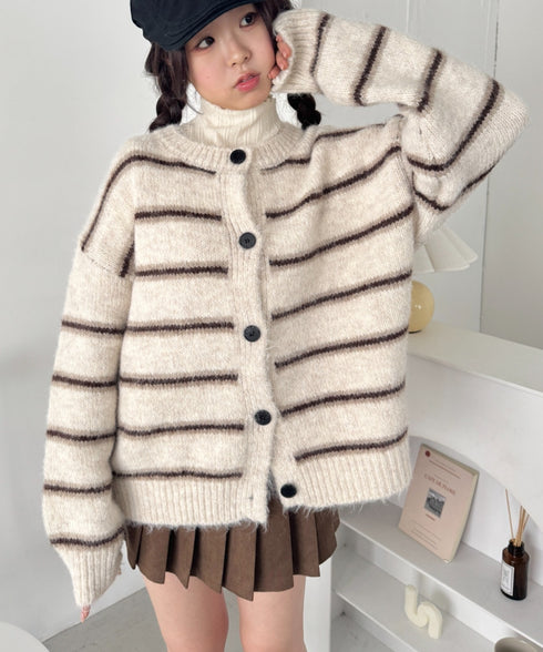 ボーダールーズニットカーディガン | SL2256124 | アイボリー