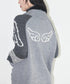 ILLIGO(イリゴ)/エンジェル カウチン ジップアップ ニット カーディガン/ANGEL RING COWICHAN KNIT ZIP-UP | AT2254023 | グレー