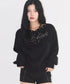 ILLIGO(イリゴ)/アイレット オフショルダー スウェット/BUTTON EYELET OFF-SHOULDER SWEATSHIRT | AT2254024 | ブラック