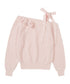 ILLIGO(イリゴ)/ブローチ付き オフショルダー ニット プルオーバー/BLOOM BOW OFF-SHOULDER KNIT | AT2254025 | ピンク