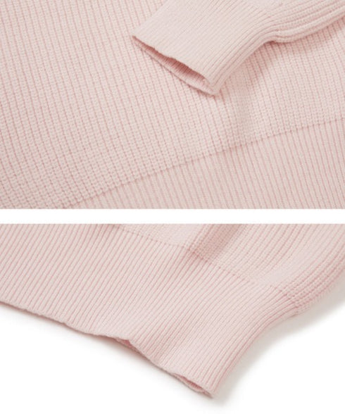 ILLIGO(イリゴ)/ブローチ付き オフショルダー ニット プルオーバー/BLOOM BOW OFF-SHOULDER KNIT | AT2254025 | ピンク